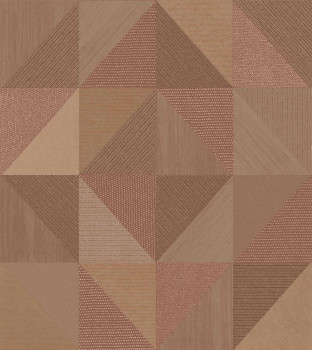 Geometrikus tapéta, barna-vörös, 32418, Vitalis, Parato by Cristiana Masi
