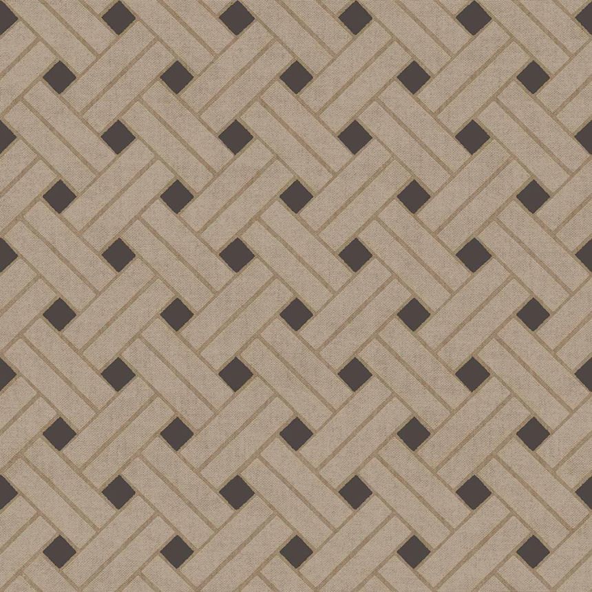 Geometrikus tapéta, barna-fekete, 32427, Vitalis, Parato by Cristiana Masi