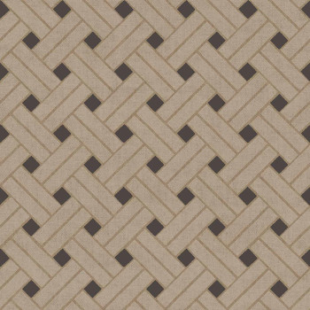 Geometrikus tapéta, barna-fekete, 32427, Vitalis, Parato by Cristiana Masi