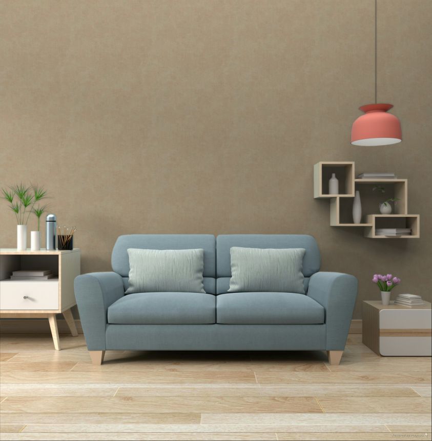 Tapéta, barna, szövet hatás, 32483, Vitalis, Parato by Cristiana Masi