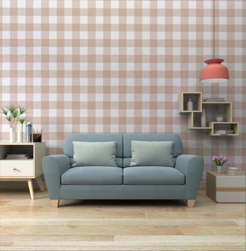 Tapéta, rózsaszín, szövet hatás, 38434, Top Stripes, Parato by Cristiana Masi