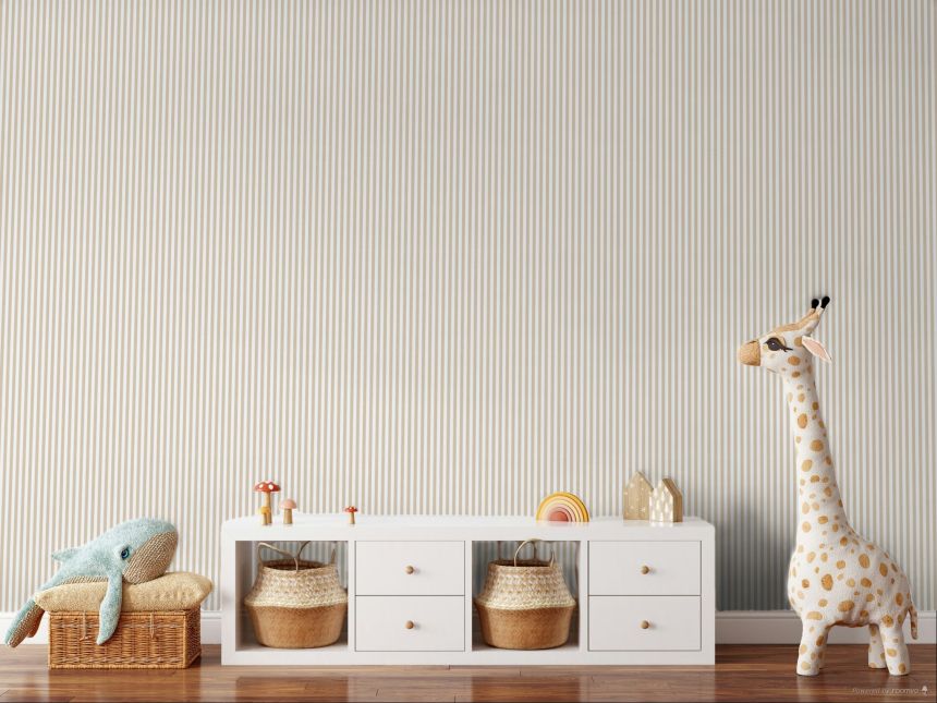 Tapéta, bézs, szövet hatás, csíkos, 38436, Top Stripes, Parato by Cristiana Masi