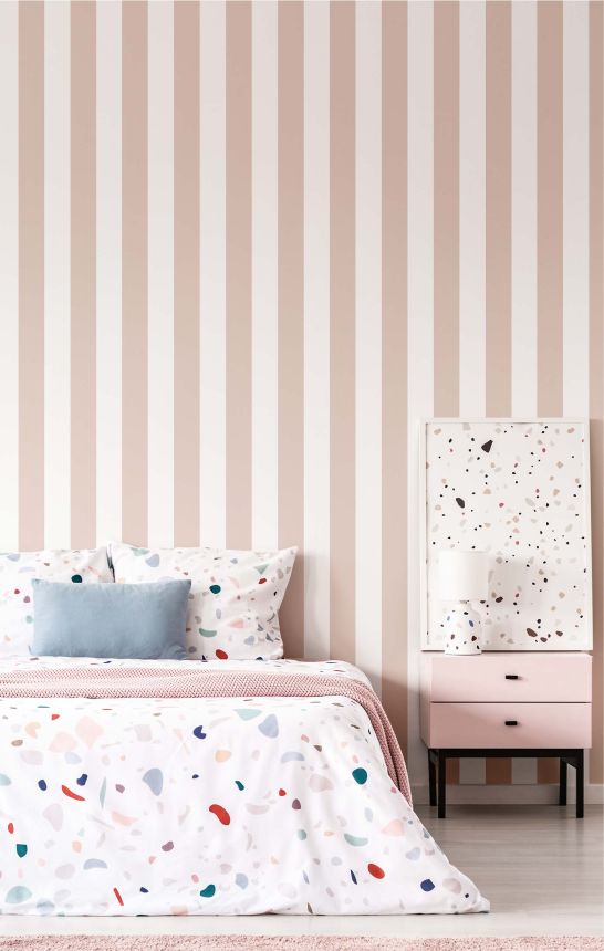 Tapéta, rózsaszín, csíkos, 38444, Top Stripes, Parato by Cristiana Masi