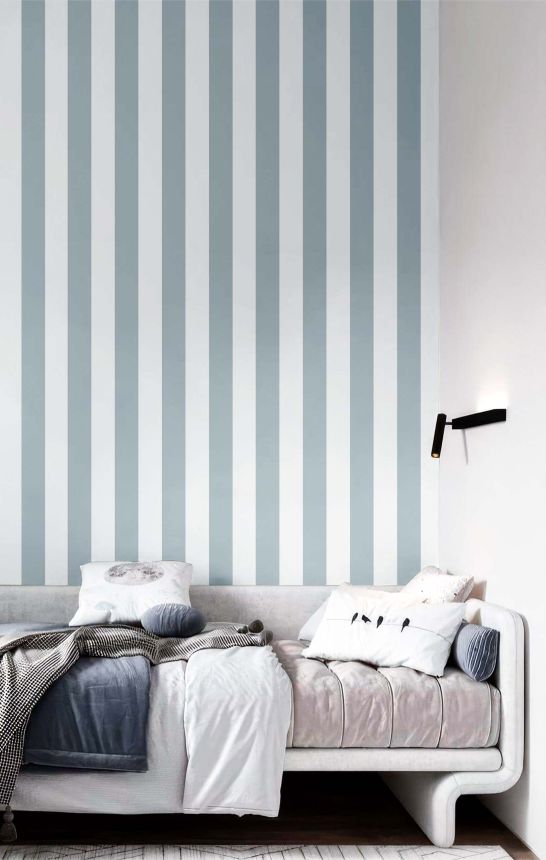 Tapéta, kék, csíkos, 38446, Top Stripes, Parato by Cristiana Masi