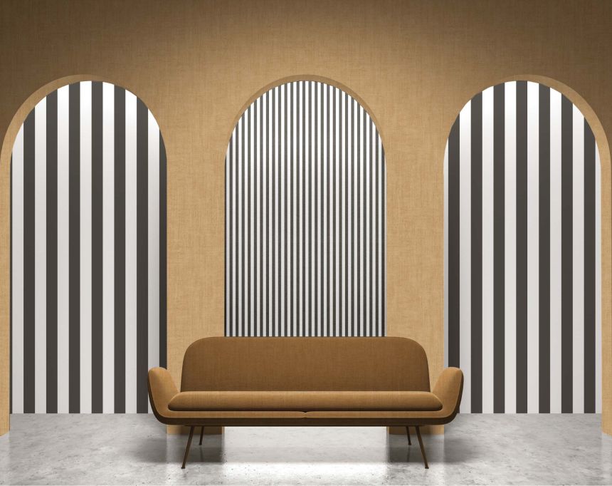 Tapéta, fekete-fehér, csíkos, 38449, Top Stripes, Parato by Cristiana Masi