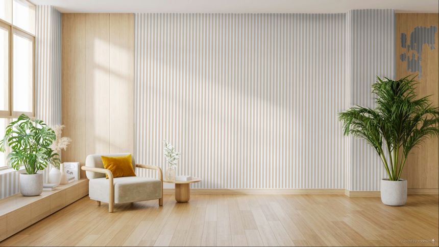 Tapéta, bézs, csíkos, 38452, Top Stripes, Parato by Cristiana Masi