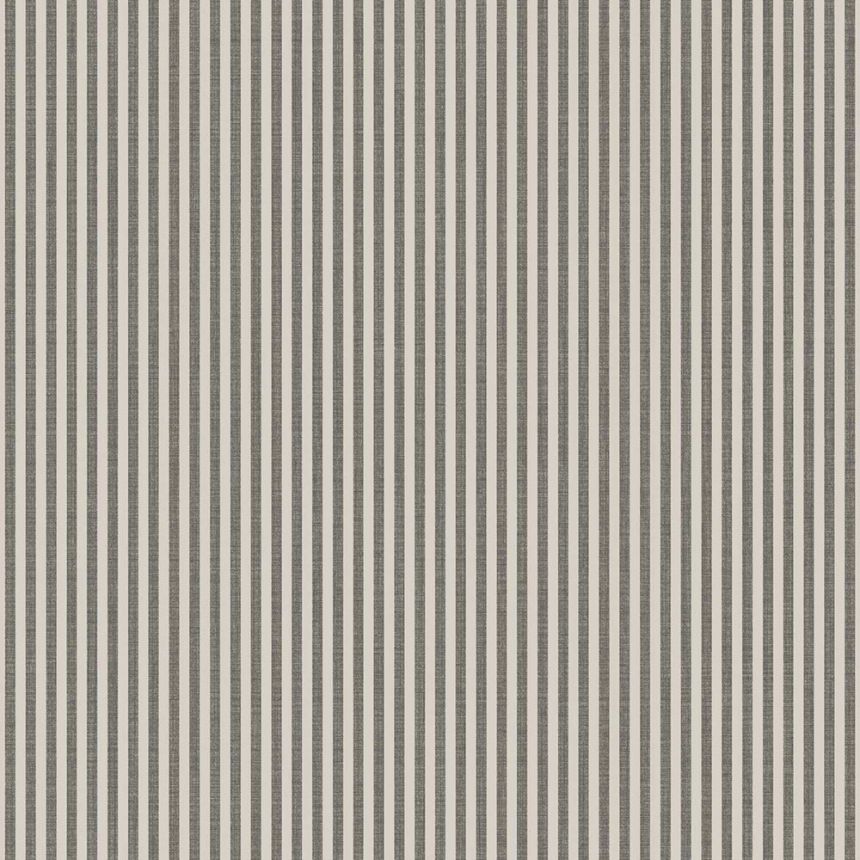 Tapéta, szürke-fekete, szövet hatás, csíkos, 38489, Top Stripes, Parato by Cristiana Masi