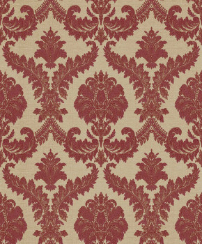 Vlies tapéta, bézs-bordó, barokk minta, 23608, The Best Classic & Elegant, Cristiana Masi by Parato