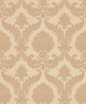 Vlies tapéta, barna, barokk minta, 25728, The Best Classic & Elegant, Cristiana Masi by Parato