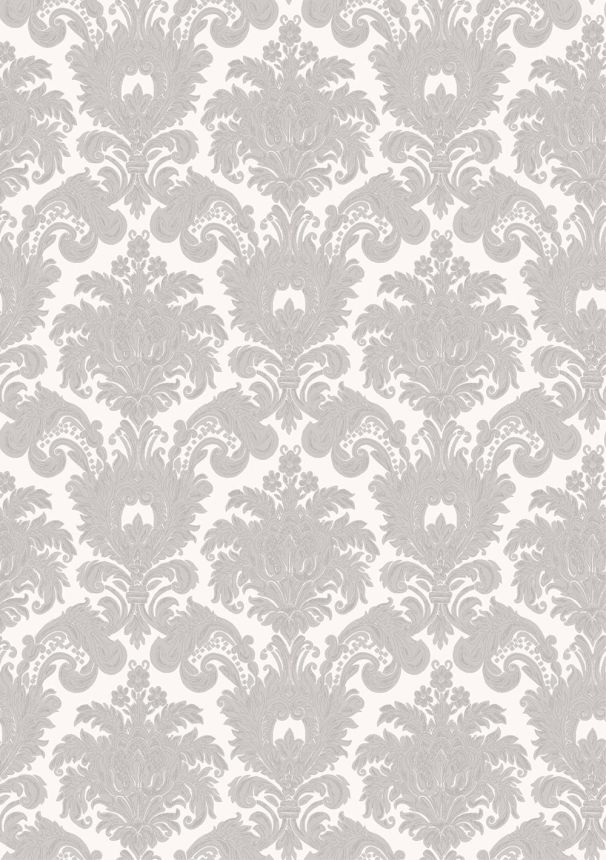 Vlies tapéta, szürke-ezüst, barokk minta, 23611, The Best Classic & Elegant, Cristiana Masi by Parato