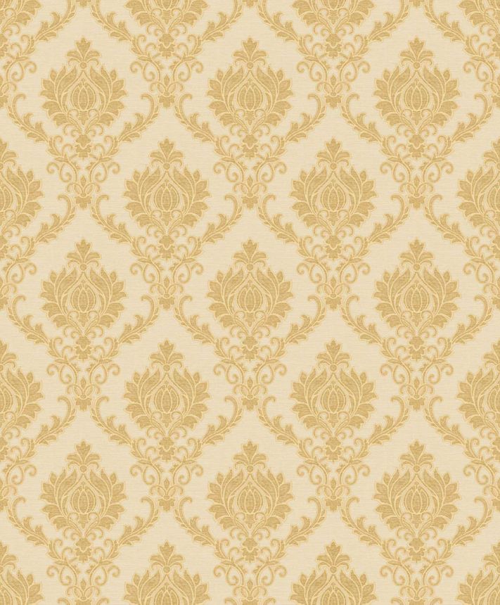 Vlies tapéta, arany-bézs, barokk minta, 23642, The Best Classic & Elegant, Cristiana Masi by Parato