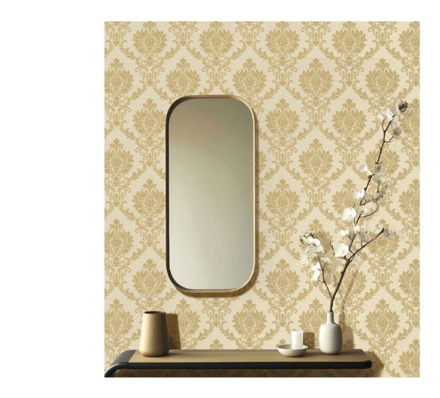 Vlies tapéta, bézs, barokk minta, 23643, The Best Classic & Elegant, Cristiana Masi by Parato