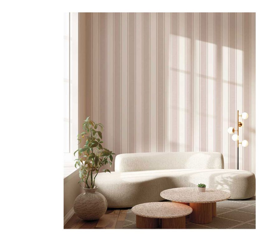 Vlies tapéta, krém-bézs, csíkok, 23673, The Best Classic & Elegant, Cristiana Masi by Parato