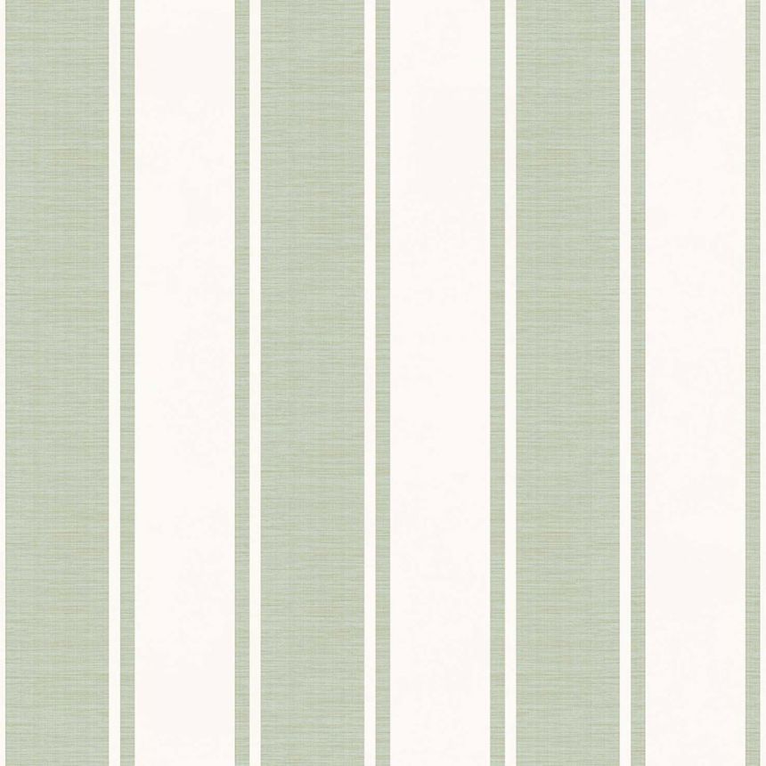 Vlies tapéta, krém-zöld, csíkok, 23675, The Best Classic & Elegant, Cristiana Masi by Parato