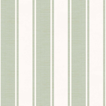 Vlies tapéta, krém-zöld, csíkok, 23675, The Best Classic & Elegant, Cristiana Masi by Parato