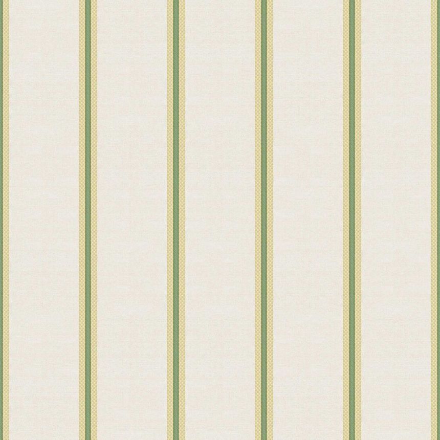 Vlies tapéta, zöld-bézs, csíkok, 25765, The Best Classic & Elegant, Cristiana Masi by Parato