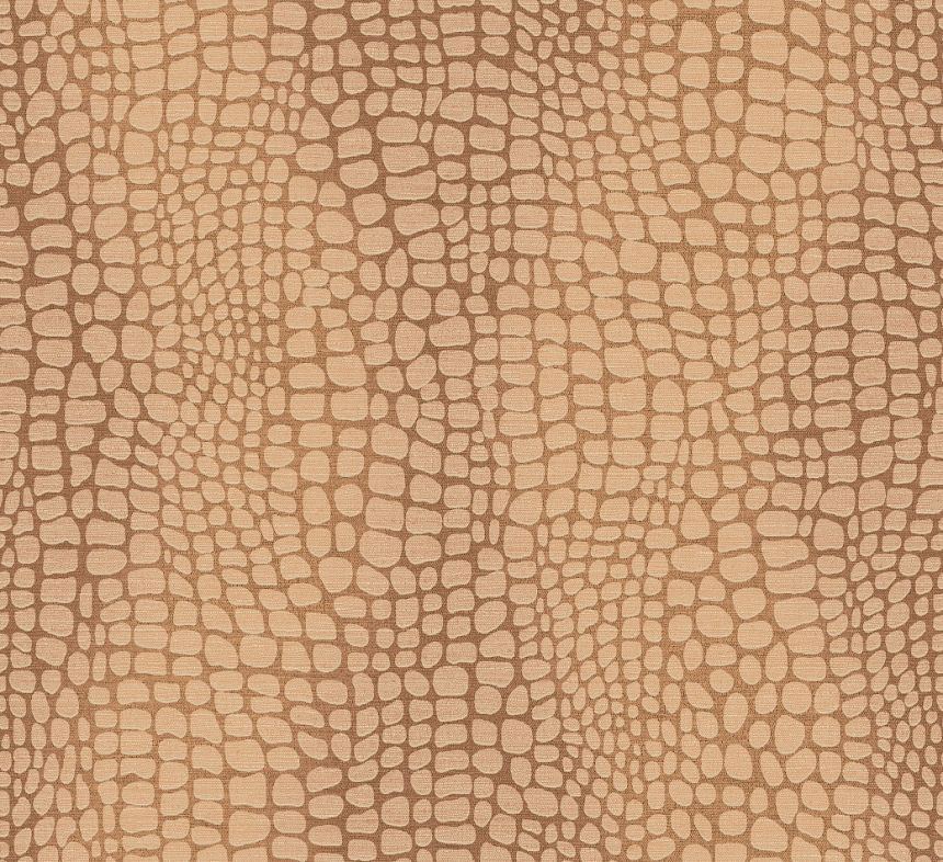 Tapéta, barna, bőr hatás, ZON304, Amazone, Masureel