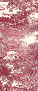 Posztertapéta, piros, erdő, fák, DGSAL1051-260, Amazone, Masureel