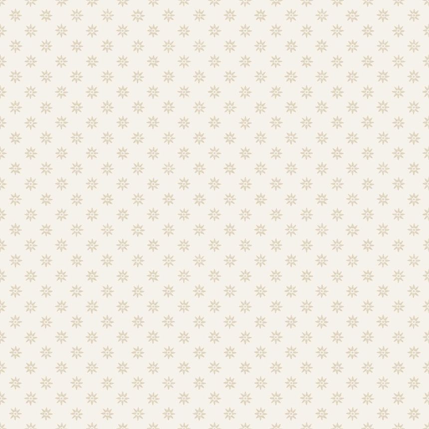 Tapéta, fehér-bézs, virágok, 5807, Nordic Folk, Borastapeter