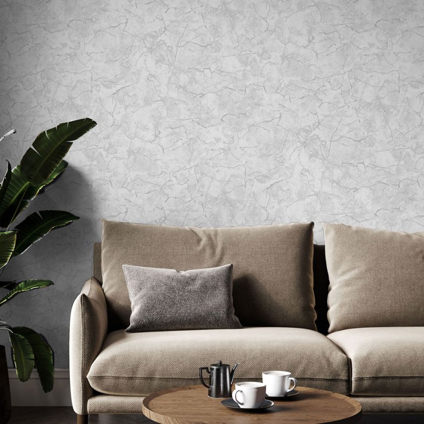 Tapéta, szürke-ezüst, márvány, 122429, Refine, Graham Brown Boutique