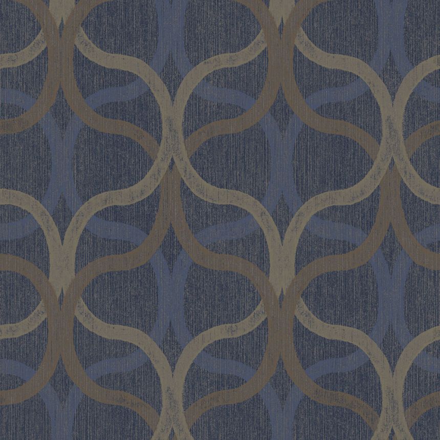 Geometrikus tapéta, kék, 128000, Refine, Graham Brown Boutique