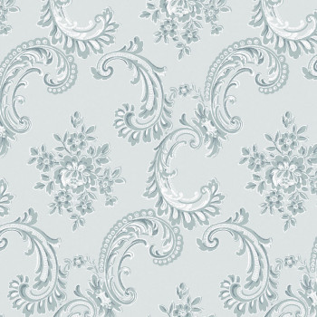 Tapéta, kék, kastélyminta, ornamentika, 125114, Shabby Chic by Rachel Ashwell
