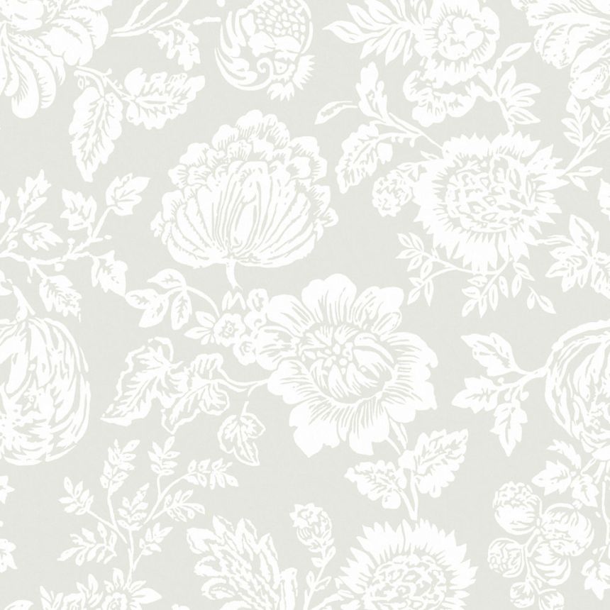 Tapéta, zöld, virágok, 125138, Shabby Chic by Rachel Ashwell