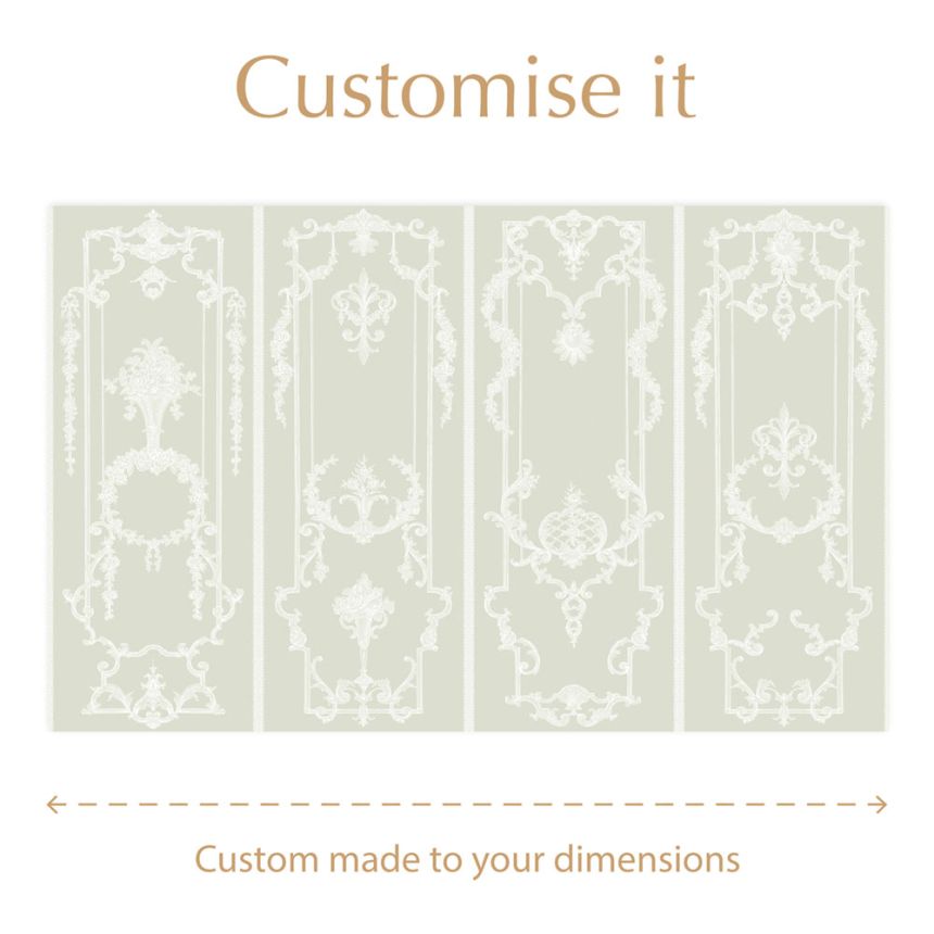 Tapéta, kastélyminta, ornamentika, 127537FXST, Shabby Chic by Rachel Ashwell