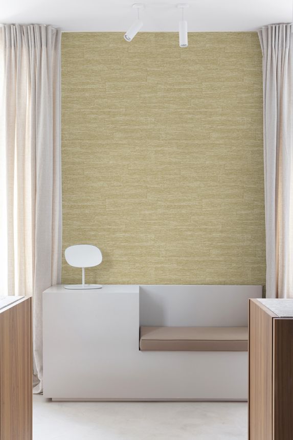 Tapéta, barna-bézs, szövet hatású, PW1005, Precious Weaves, Grandeco
