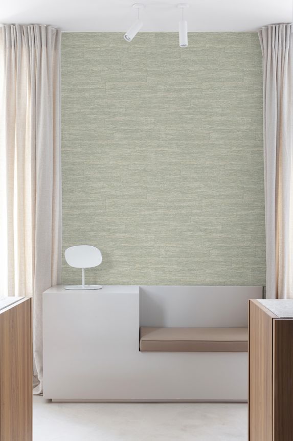 Tapéta, szürke-kék-zöld, szövet hatású, PW1006, Precious Weaves, Grandeco