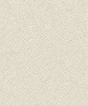 Tapéta, krém-bézs, geometrikus, PW3002, Precious Weaves, Grandeco