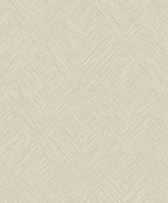 Tapéta, szürke-bézs, geometrikus, PW3004, Precious Weaves, Grandeco