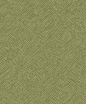 Tapéta, zöld, geometrikus, PW3007, Precious Weaves, Grandeco