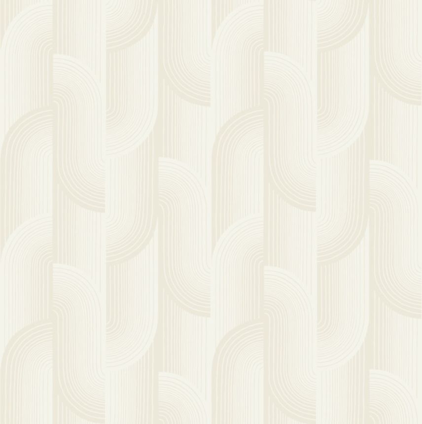 Tapéta, krém, geometrikus, PW3101, Precious Weaves, Grandeco