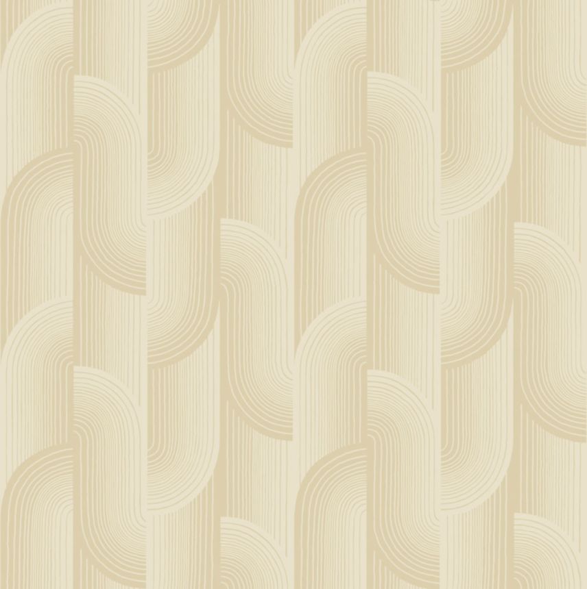 Tapéta, bézs, geometrikus, PW3105, Precious Weaves, Grandeco
