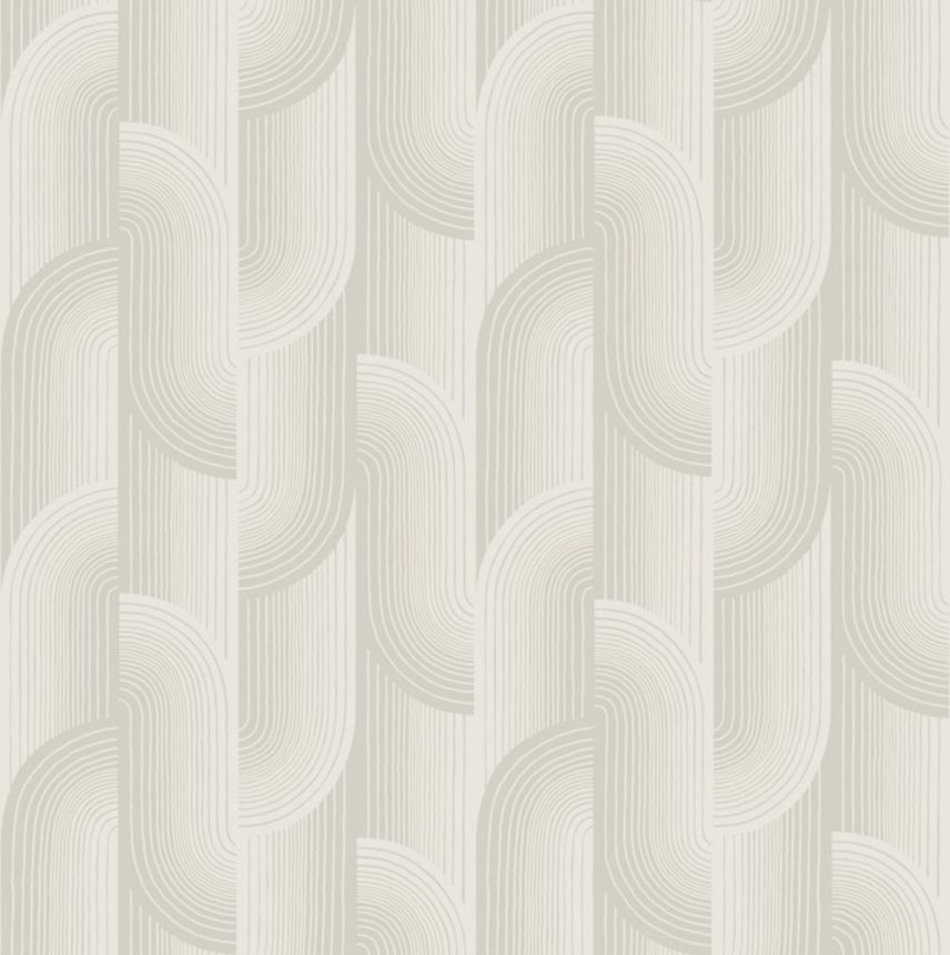Tapéta, szürke, geometrikus, PW3108, Precious Weaves, Grandeco
