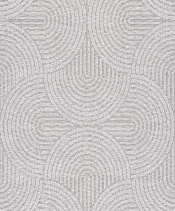 Tapéta, szürke-ezüst, grafikus, Art Deco, EAR604, The Texture Book, Masureel