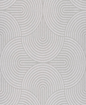 Tapéta, szürke-ezüst, grafikus, Art Deco, EAR604, The Texture Book, Masureel