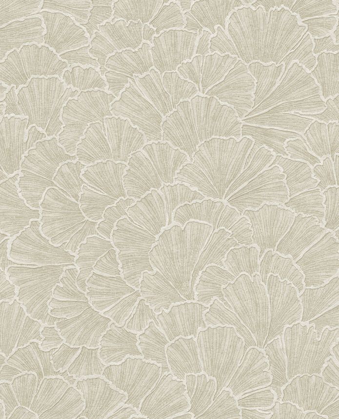 Tapéta, szürke-bézs, ginkgo levelek, 350521, Riviera Maison, Eijffinger