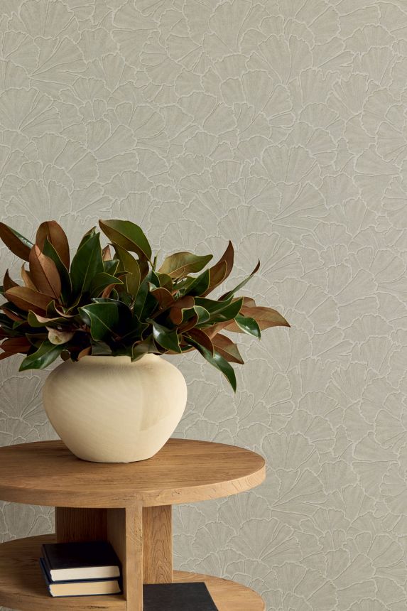 Tapéta, zöld, ginkgo levelek, 350523, Riviera Maison, Eijffinger