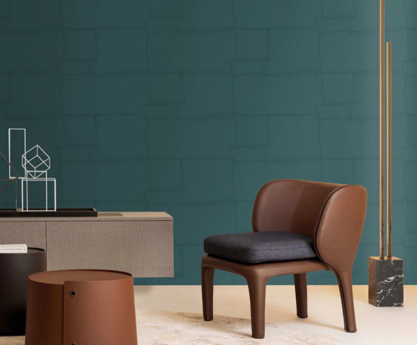 Luxus tapéta, türkiz, kő, Z30306, Casa 8, Trussardi