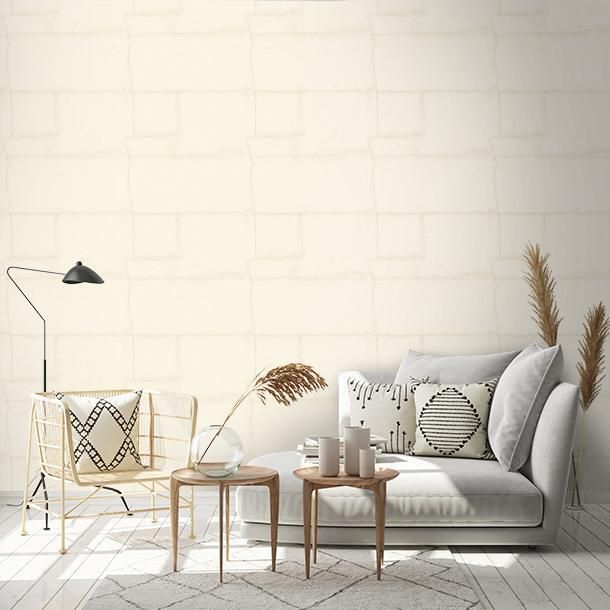 Luxus tapéta, fehér-krém, kő, Z30307, Casa 8, Trussardi