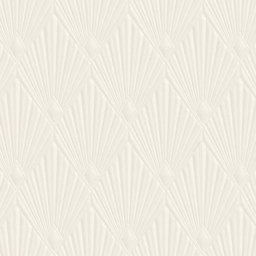 Luxus geometrikus tapéta, krém, art deco, Z30320, Casa 8, Trussardi