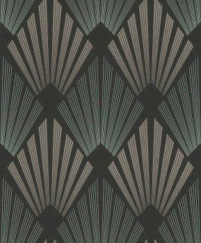 Tapéta, fekete, grafikus, Art Deco, GAT303, The Texture Book, Masureel