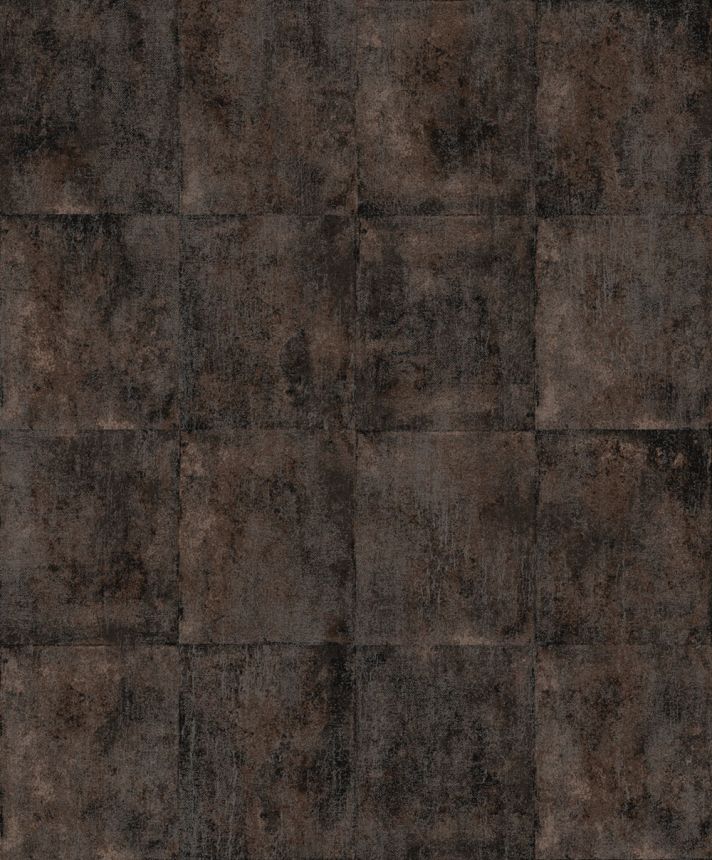 Tapéta, barna-fekete, beton, csempe, ORB402, The Texture Book, Masureel