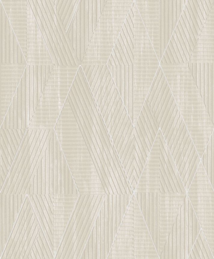 Tapéta, szürke-bézs, geometrikus, PRI302, The Texture Book, Masureel