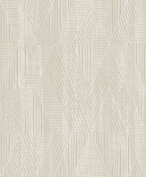 Tapéta, szürke-bézs, geometrikus, PRI302, The Texture Book, Masureel
