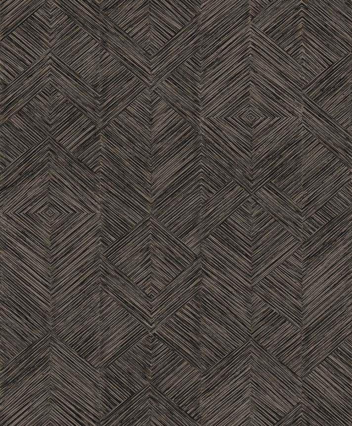 Tapéta, barna-fekete, grafikus, TRI102, The Texture Book, Masureel