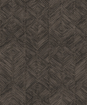 Tapéta, barna-fekete, grafikus, TRI102, The Texture Book, Masureel