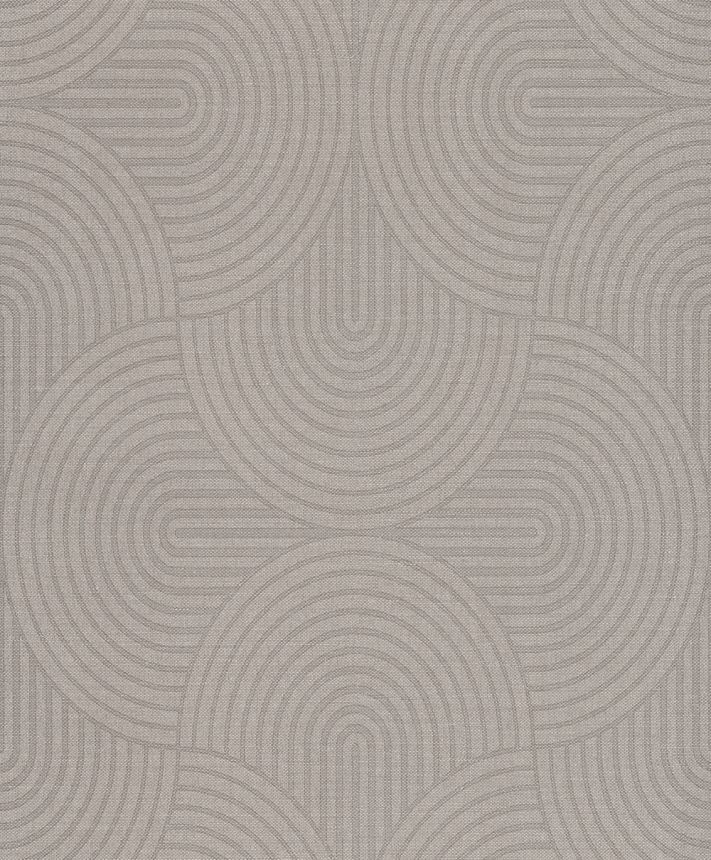 Tapéta, szürke-bézs, grafikus, Art Deco, EAR606, The Texture Book, Masureel